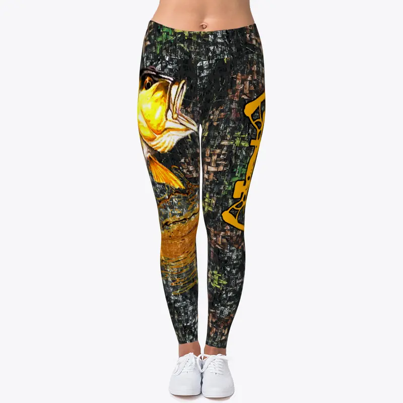 Love Fishing Athletic Leggings