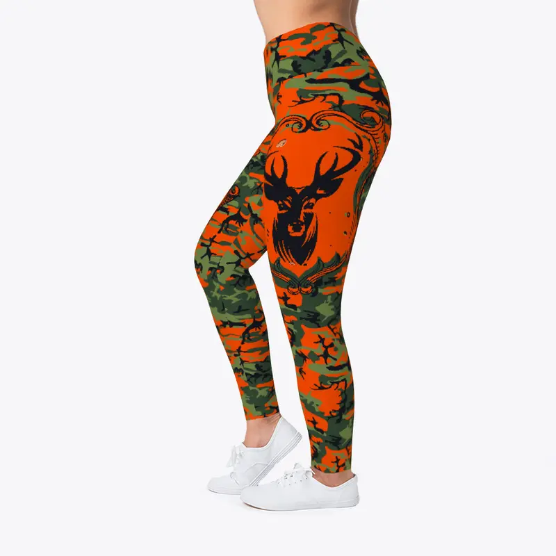 Deer Hunter Camo Print Leggings